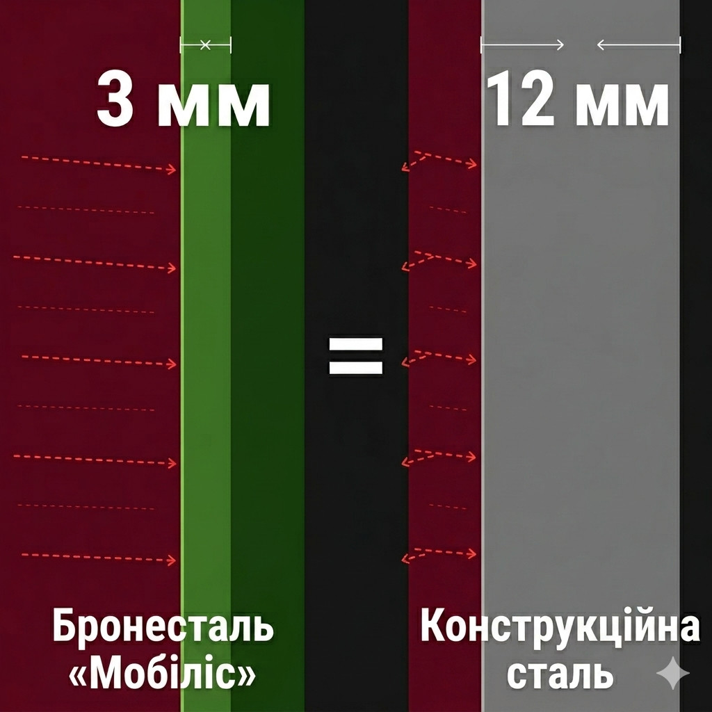Бронесталь, що тримає удар